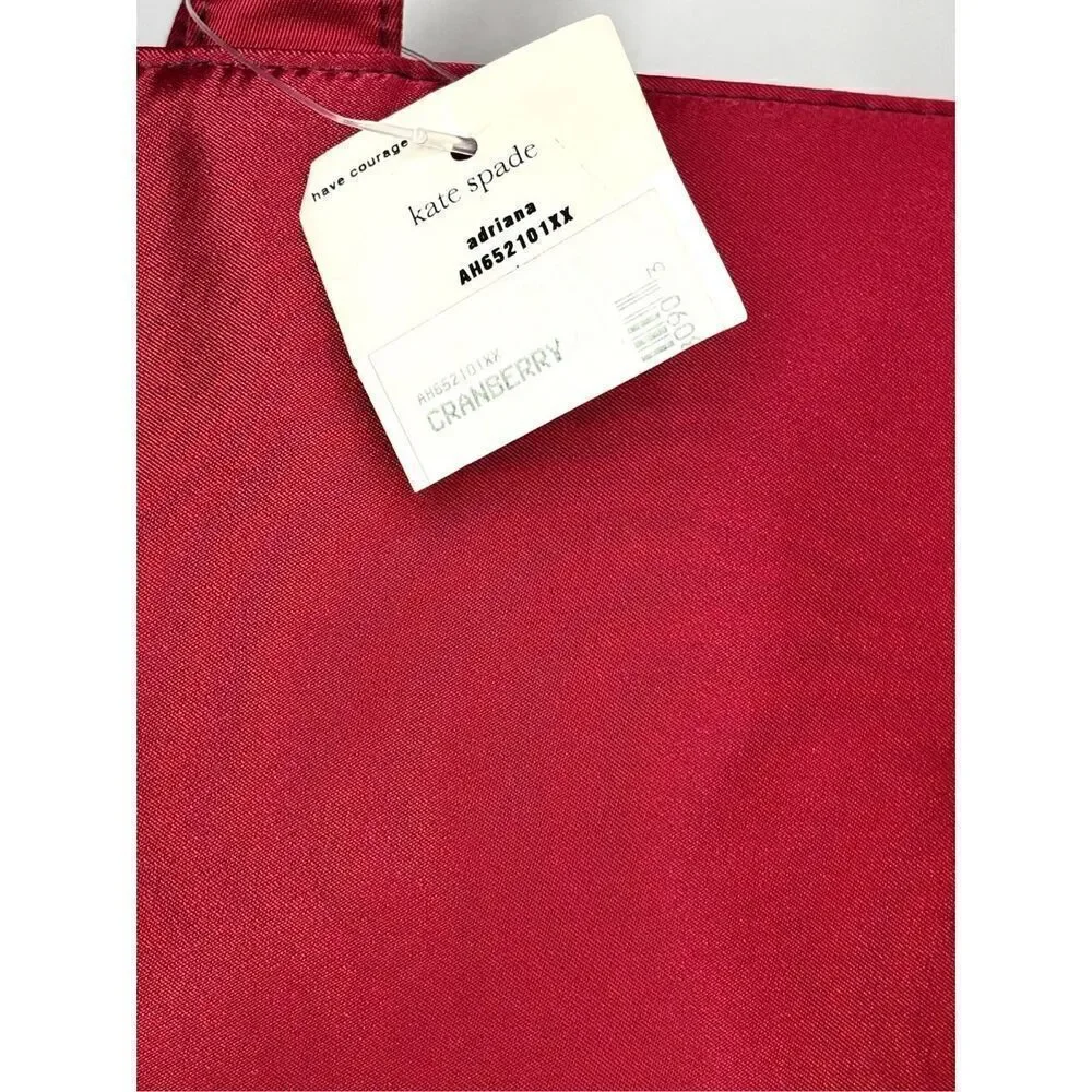 Kate Spade Adriana Cranberry Laptop Briefcase Nylon Bag NWT Rare